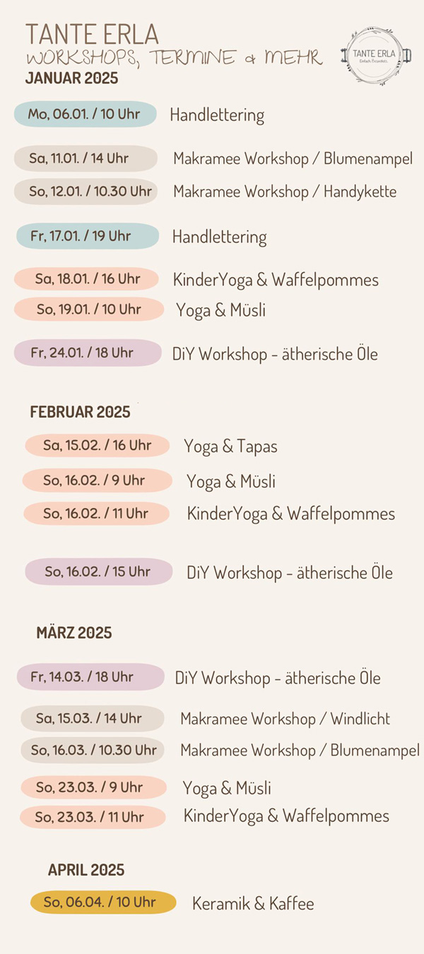 Termine bei Tante Erla