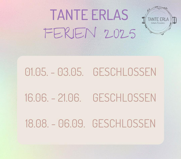 Urlaubszeit bei Tante Erla